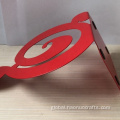 Book Holder For Reading Creative personality red iron book stand book shelf Manufactory